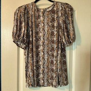 Snake print blouse
